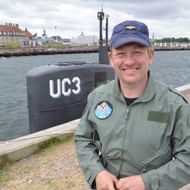 Peter Madsen in front of the infamous UC3 Nautilus (Image via Getty)